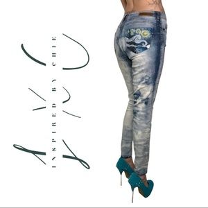 Dollhouse Sophia Jeans with Hand Painted Pockets